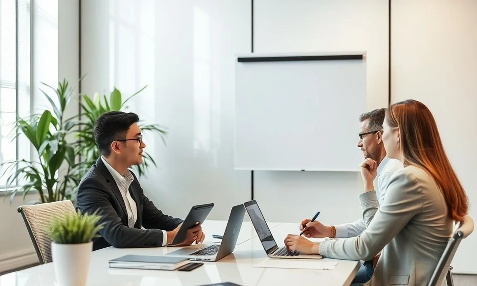 Executive communication consultation professional workspace